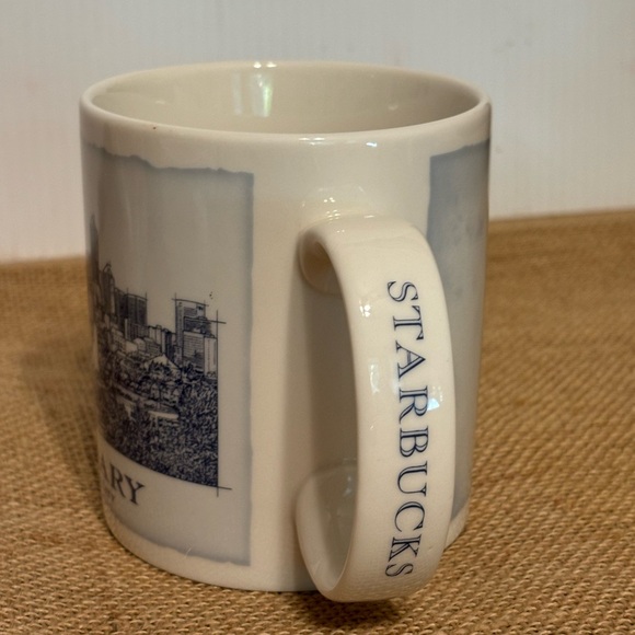Starbucks | Calgary Architecture Design | Ceramic Travel Large Mug 2007 Canada - Picture 2 of 11